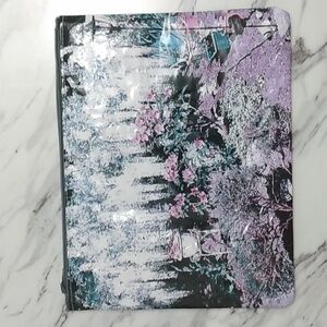 Zipper Pouch WISTERIA / RHODO Garden Scene Lined Size is 8" × 9 3/4"